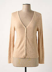 Gilet manches longues beige GRACE & MILA pour femme seconde vue