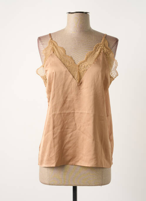 Top beige fonce AN' GE pour femme