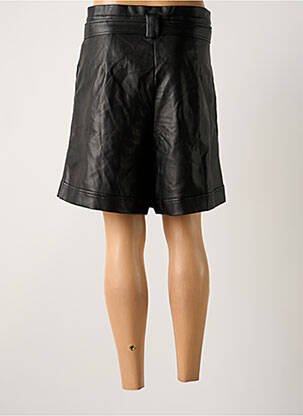 Short taille à pinces taille haute noir GRACE & MILA femme