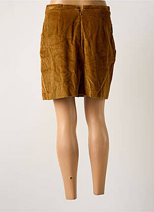 Jupe courte poches marron YUKA femme