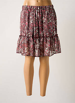 Jupe courte doublure violet LES PETITES FLEURS femme