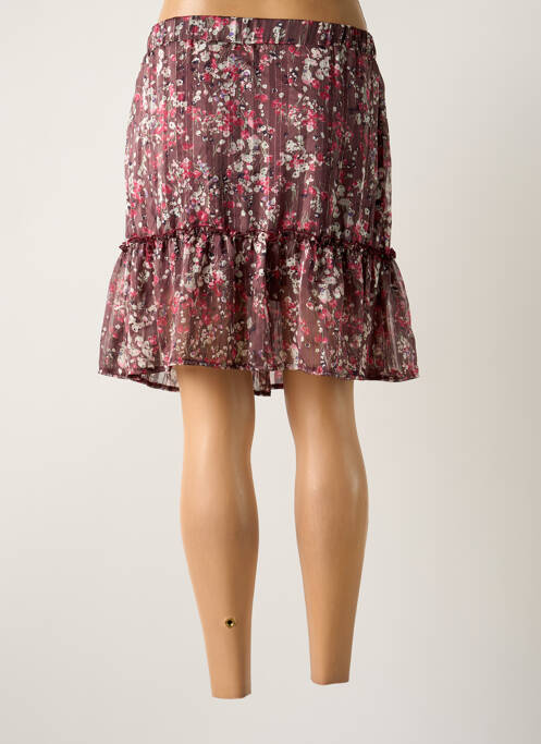 Jupe courte violet LES PETITES FLEURS pour femme