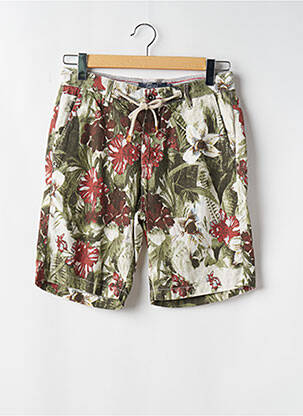 Short fermeture zippée sous rabat boutonné vert GAUDI homme