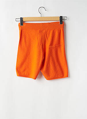 Short coupe droite orange CREAM femme