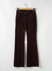 Pantalon droit marron VERO MODA pour femme seconde vue