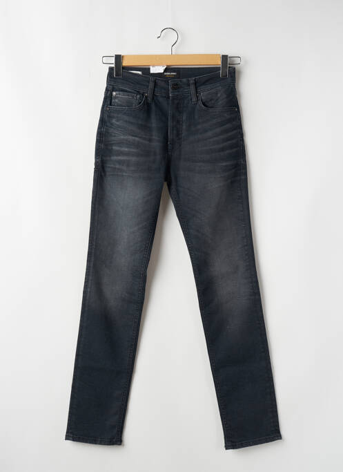 Jeans coupe slim fermeture boutonnée sur le devant bleu JACK & JONES homme