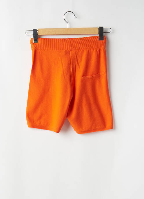 Short coupe droite orange CREAM femme