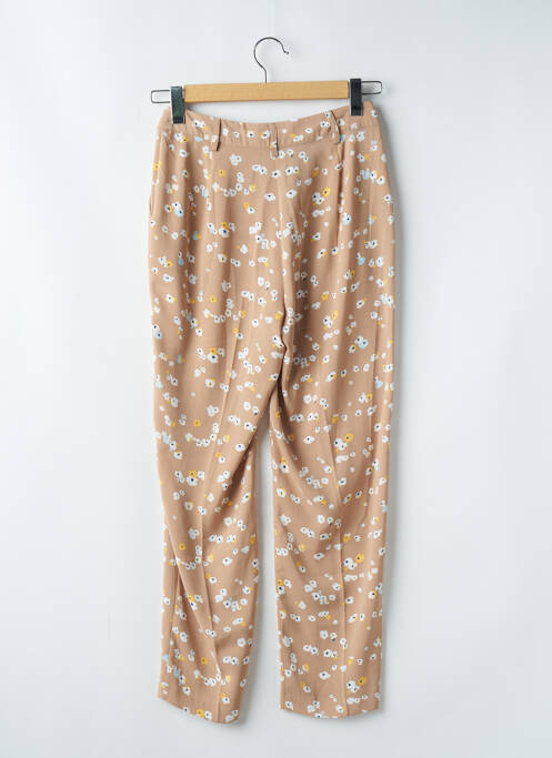 Pantalon droit beige ICHI pour femme