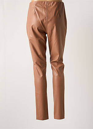 Pantalon 7/8 taille haute taille haute rose ICHI femme