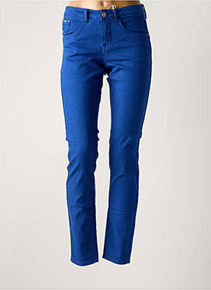 Jeans coupe slim stretch taille basse bleu CREAM femme