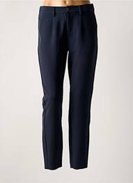 Pantalon chino fermeture zippée sous rabat boutonné taille normale bleu CREAM femme