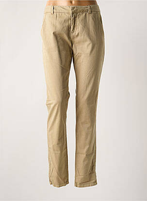Pantalon chino taille basse taille basse beige VERO MODA femme