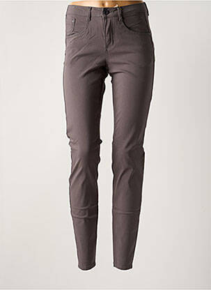Jeans skinny taille haute taille haute gris CREAM femme