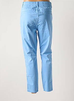 Pantalon chino broderie galons latéraux taille normale bleu CREAM femme