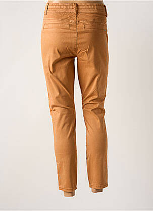 Pantalon chino broderie galons latéraux taille normale orange CREAM femme