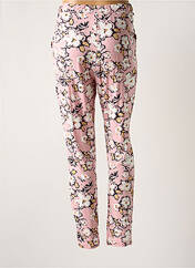 Pantalon chino rose ICHI pour femme seconde vue