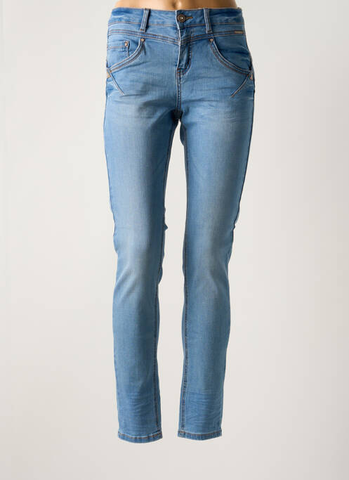 Jeans coupe slim stretch taille normale bleu CREAM femme
