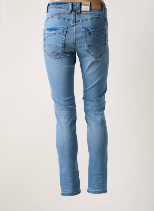 Jeans coupe slim stretch taille normale bleu CREAM femme