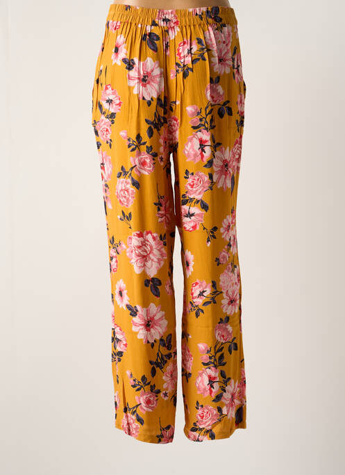 Pantalon droit taille élastique taille normale jaune VERO MODA femme
