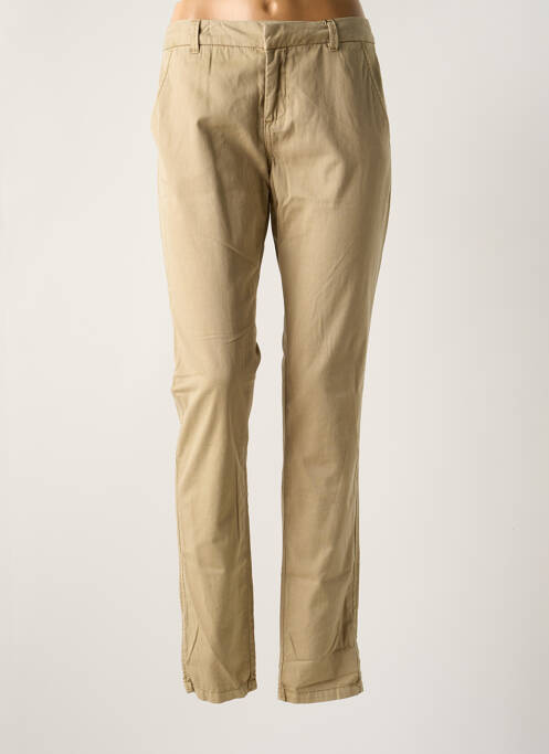 Pantalon chino beige VERO MODA pour femme