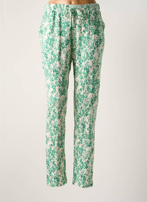 Pantalon chino vert ICHI pour femme