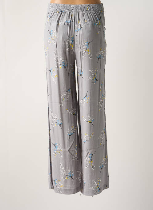 Pantalon droit gris ICHI pour femme