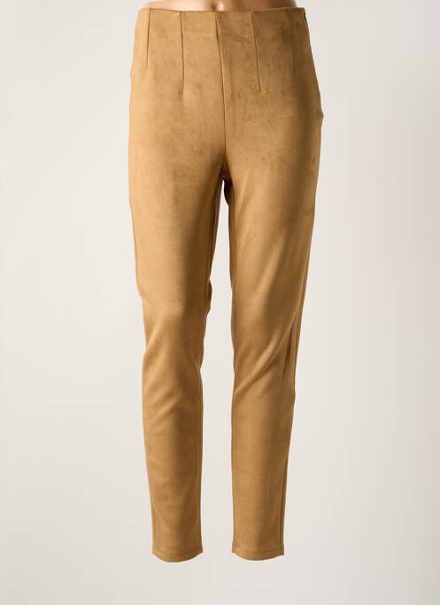 Pantalon slim marron VERO MODA pour femme