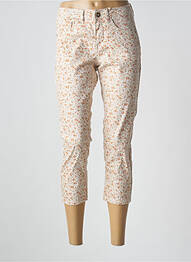 Pantacourt stretch taille normale beige CREAM femme