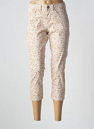 Pantacourt stretch taille normale beige CREAM femme
