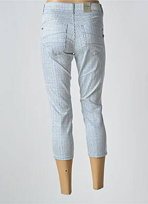 Pantacourt stretch taille normale bleu CREAM femme