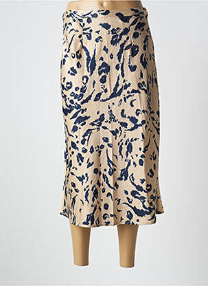 Jupe mi-longue taille à pinces beige VERO MODA femme