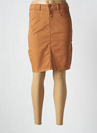 Jupe mi-longue coupe droite marron CREAM femme