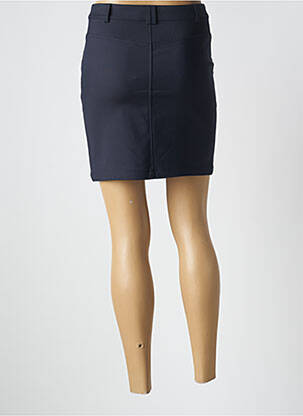 Jupe courte poches bleu ICHI femme