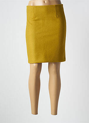 Jupe courte taille haute vert ICHI femme