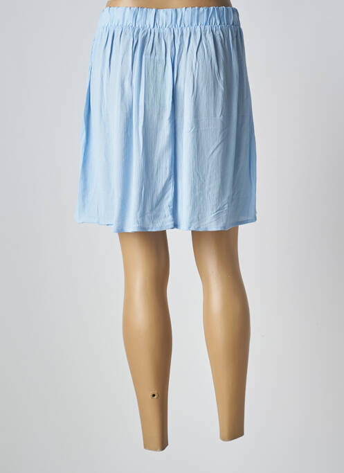 Jupe courte bleu ICHI pour femme