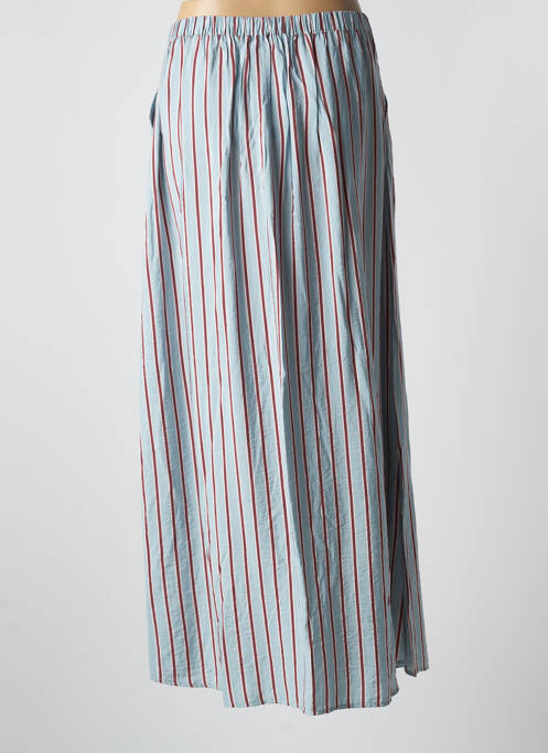 Jupe longue bleu ICHI pour femme