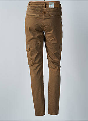 Pantalon slim stretch taille haute marron CREAM femme