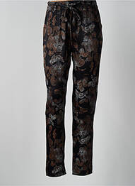 Pantalon droit taille haute taille haute noir CREAM femme