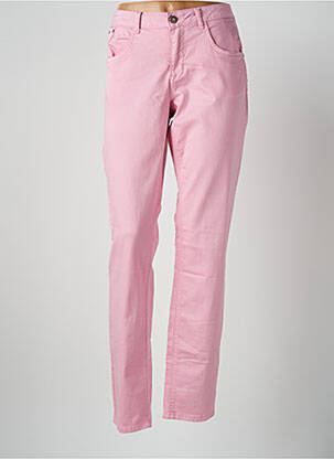 Pantalon slim stretch taille normale rose CREAM femme