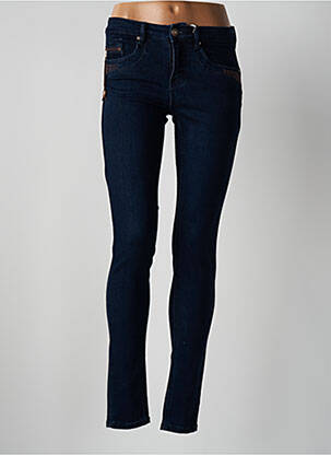 Jeans skinny tissage brut taille normale bleu CREAM femme