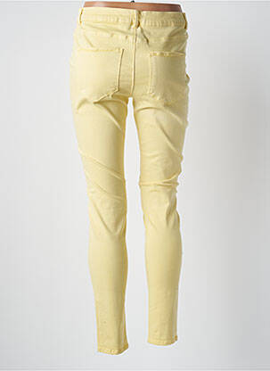 Pantalon slim stretch taille normale jaune VERO MODA femme