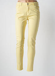 Pantalon slim jaune VERO MODA pour femme seconde vue