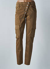 Pantalon slim marron CREAM pour femme seconde vue