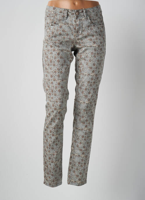 Pantalon slim stretch taille normale gris CREAM femme