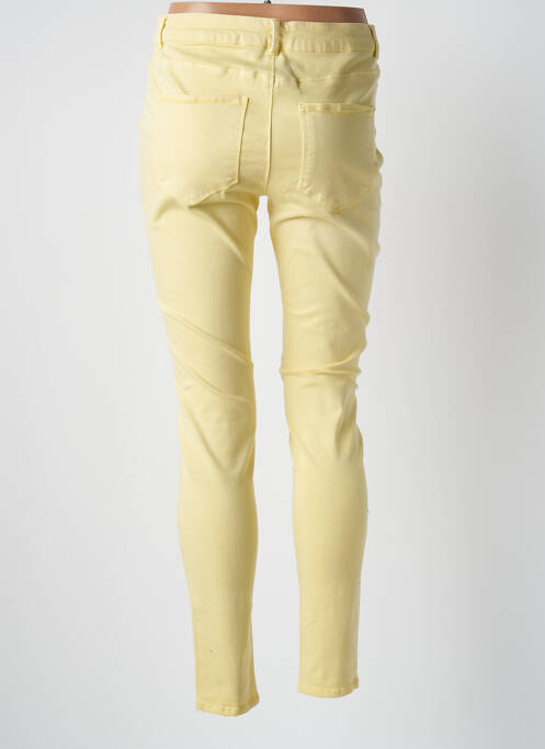 Pantalon slim jaune VERO MODA pour femme
