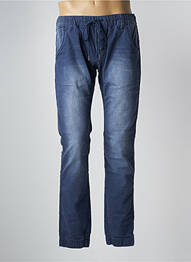 Jegging tissage popeline taille normale bleu WANGUE homme