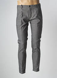 Pantalon slim tissage popeline taille normale gris GAUDI homme