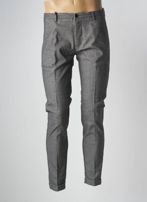 Pantalon slim tissage popeline taille normale gris GAUDI homme