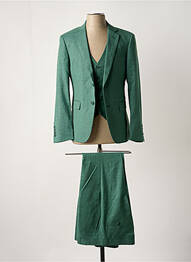Costume de ville fermeture zippée sous rabat boutonné vert GILGAVIN homme