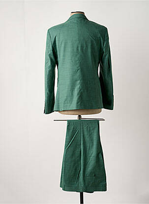 Costume de ville fermeture zippée sous rabat boutonné vert GILGAVIN homme